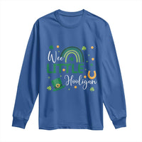 Funny Wee Little Hooligan Long Sleeve Shirt St Patrick's Day Shamrock Rainbow
