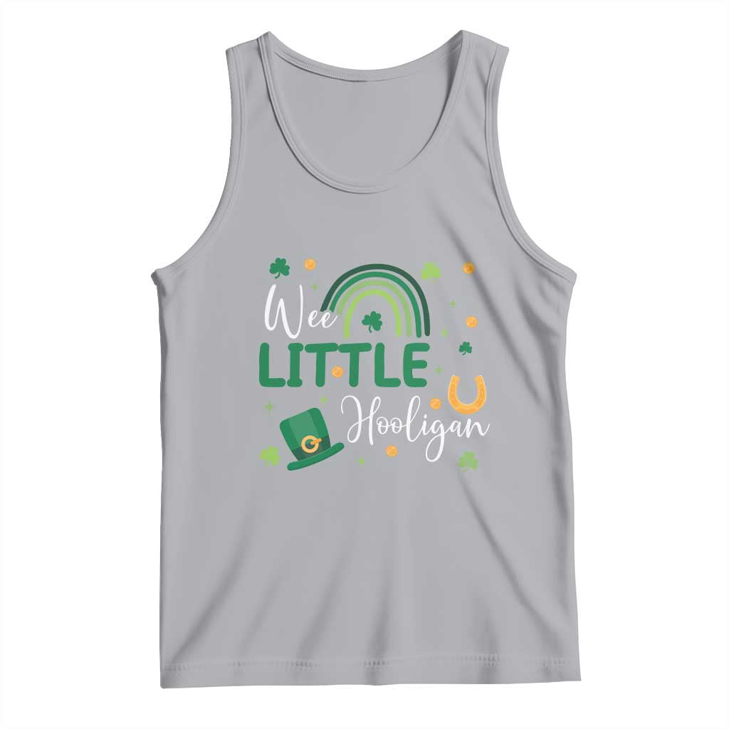 Funny Wee Little Hooligan Tank Top St Patrick's Day Shamrock Rainbow