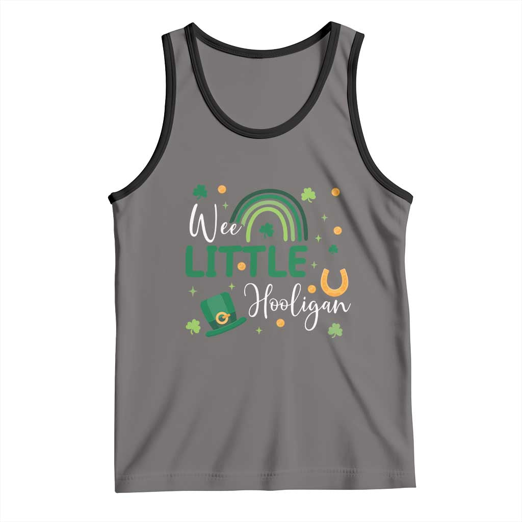 Funny Wee Little Hooligan Tank Top St Patrick's Day Shamrock Rainbow