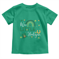 Funny Wee Little Hooligan Toddler T Shirt St Patrick's Day Shamrock Rainbow