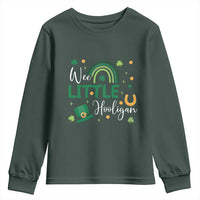 Funny Wee Little Hooligan Youth Sweatshirt St Patrick's Day Shamrock Rainbow