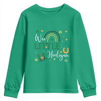 Funny Wee Little Hooligan Youth Sweatshirt St Patrick's Day Shamrock Rainbow