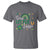 Funny Sassy Little Lassie T Shirt St Patrick's Day Shamrock Rainbow