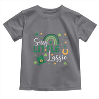 Funny Sassy Little Lassie Toddler T Shirt St Patrick's Day Shamrock Rainbow