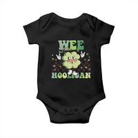 Funny St Patrick's Day Wee Little Hooligan Baby Onesie Retro Groovy Clover