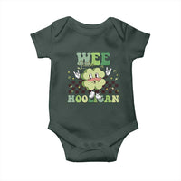 Funny St Patrick's Day Wee Little Hooligan Baby Onesie Retro Groovy Clover