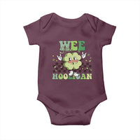 Funny St Patrick's Day Wee Little Hooligan Baby Onesie Retro Groovy Clover