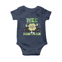 Funny St Patrick's Day Wee Little Hooligan Baby Onesie Retro Groovy Clover