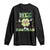 Funny St Patrick's Day Wee Little Hooligan Long Sleeve Shirt Retro Groovy Clover