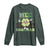 Funny St Patrick's Day Wee Little Hooligan Long Sleeve Shirt Retro Groovy Clover