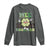 Funny St Patrick's Day Wee Little Hooligan Long Sleeve Shirt Retro Groovy Clover