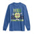 Funny St Patrick's Day Wee Little Hooligan Long Sleeve Shirt Retro Groovy Clover