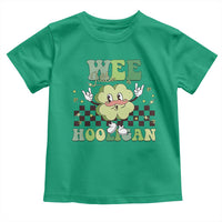 Funny St Patrick's Day Wee Little Hooligan Toddler T Shirt Retro Groovy Clover
