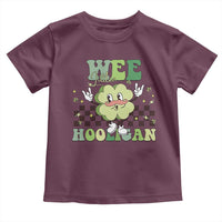 Funny St Patrick's Day Wee Little Hooligan Toddler T Shirt Retro Groovy Clover