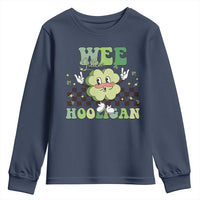 Funny St Patrick's Day Wee Little Hooligan Youth Sweatshirt Retro Groovy Clover
