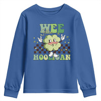 Funny St Patrick's Day Wee Little Hooligan Youth Sweatshirt Retro Groovy Clover