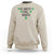 Funny Irish Heritage Sweatshirt A Wee Bit Irish St Patrick's Day Shamrock