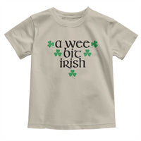 Funny Irish Heritage Toddler T Shirt A Wee Bit Irish St Patrick's Day Shamrock