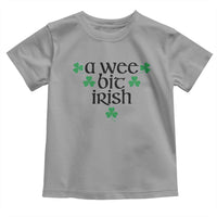 Funny Irish Heritage Toddler T Shirt A Wee Bit Irish St Patrick's Day Shamrock