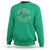 Funny Irish Prone To Shenanigans And Malarkey St Patrick's Day Sweatshirt Skeleton Beer Drinking