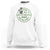 Funny Irish Prone To Shenanigans And Malarkey St Patrick's Day Sweatshirt Skeleton Beer Drinking