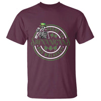 Funny Irish Prone To Shenanigans And Malarkey St Patrick's Day T Shirt Skeleton Beer Drinking