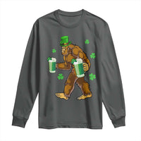 Funny Bigfoot St Patrick's Day Irish Beer Drinking Long Sleeve Shirt