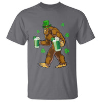 Funny Bigfoot St Patrick's Day Irish Beer Drinking T Shirt