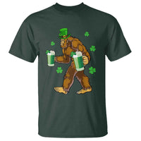 Funny Bigfoot St Patrick's Day Irish Beer Drinking T Shirt