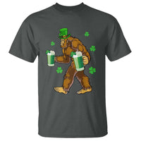 Funny Bigfoot St Patrick's Day Irish Beer Drinking T Shirt