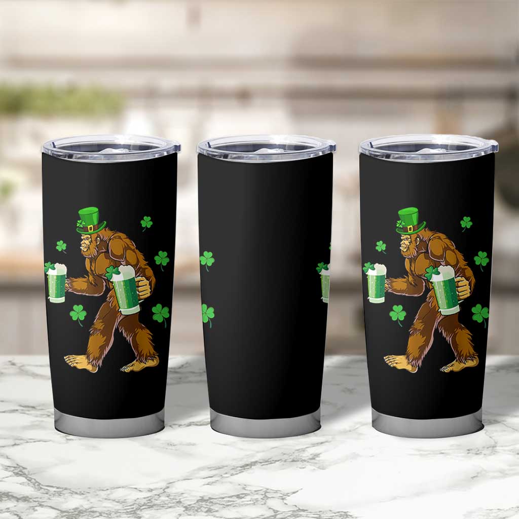 Funny Bigfoot St Patrick's Day Irish Beer Drinking Tumbler Cup - Wonder Print Shop