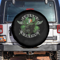 Funny Irish Viking Spare Tire Cover Vintage Shamrock Celtic Viking Skull