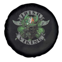Funny Irish Viking Spare Tire Cover Vintage Shamrock Celtic Viking Skull