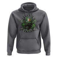 Funny Irish Viking Hoodie Vintage Shamrock Celtic Viking Skull
