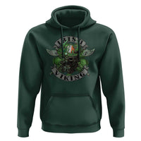 Funny Irish Viking Hoodie Vintage Shamrock Celtic Viking Skull