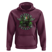 Funny Irish Viking Hoodie Vintage Shamrock Celtic Viking Skull