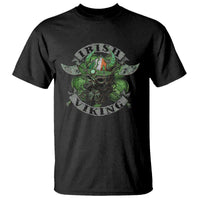Funny Irish Viking T Shirt Vintage Shamrock Celtic Viking Skull