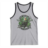 Funny Irish Viking Tank Top Vintage Shamrock Celtic Viking Skull