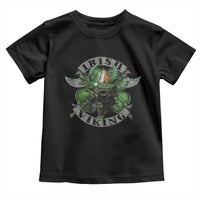Funny Irish Viking Toddler T Shirt Vintage Shamrock Celtic Viking Skull
