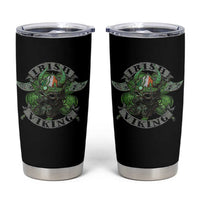 Funny Irish Viking Tumbler Cup Vintage Shamrock Celtic Viking Skull