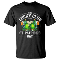 Funny St Patrick's Day Irish Beer Drinking T Shirt The Lucky Beer Club Ireland Flag