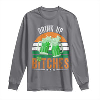 Funny St Patrick's Day Irish Beer Drinking Long Sleeve Shirt Drink Up Bitches Beer Mug