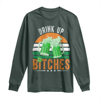 Funny St Patrick's Day Irish Beer Drinking Long Sleeve Shirt Drink Up Bitches Beer Mug