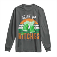 Funny St Patrick's Day Irish Beer Drinking Long Sleeve Shirt Drink Up Bitches Beer Mug