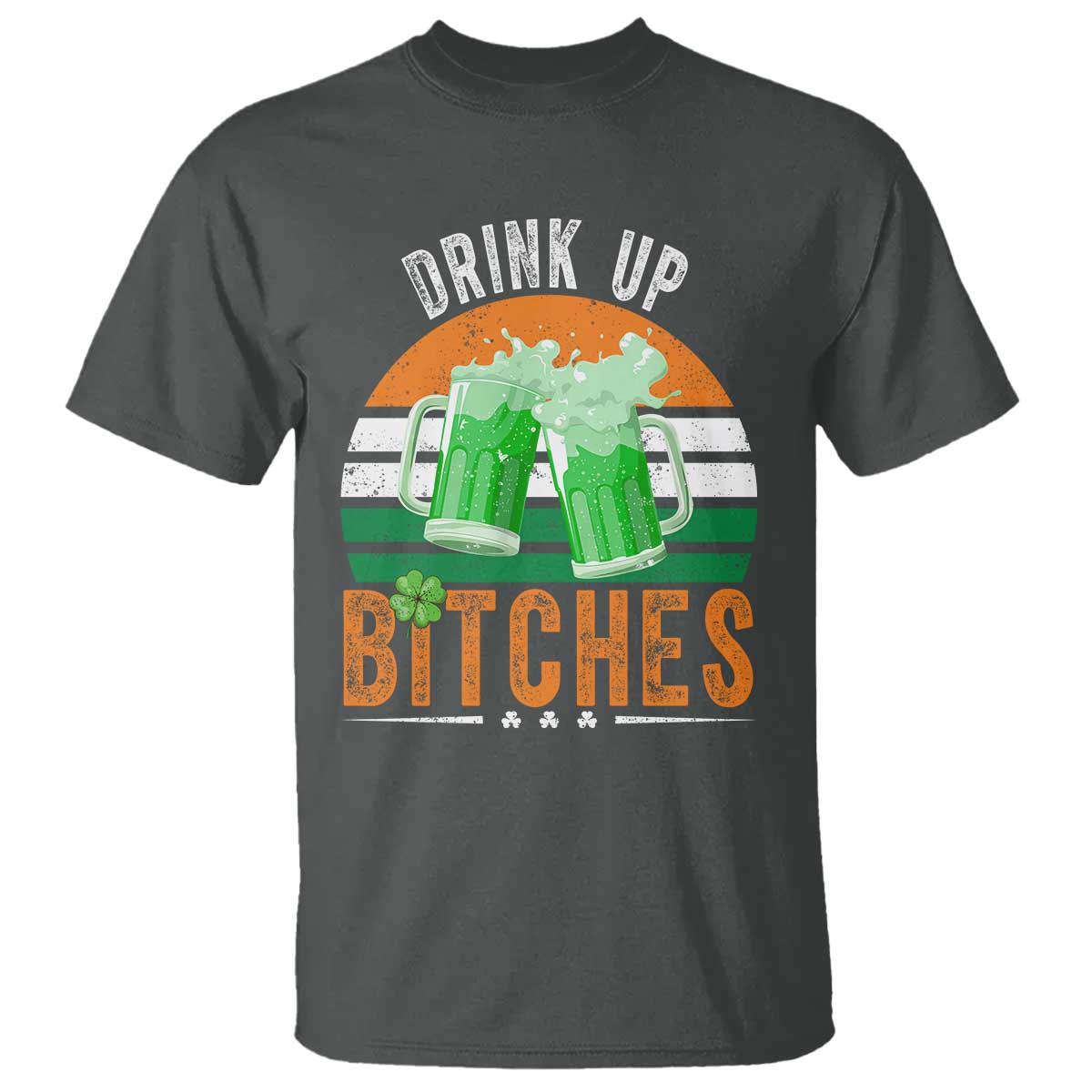 Funny St Patrick's Day Irish Beer Drinking T Shirt Drink Up Bitches Beer Mug