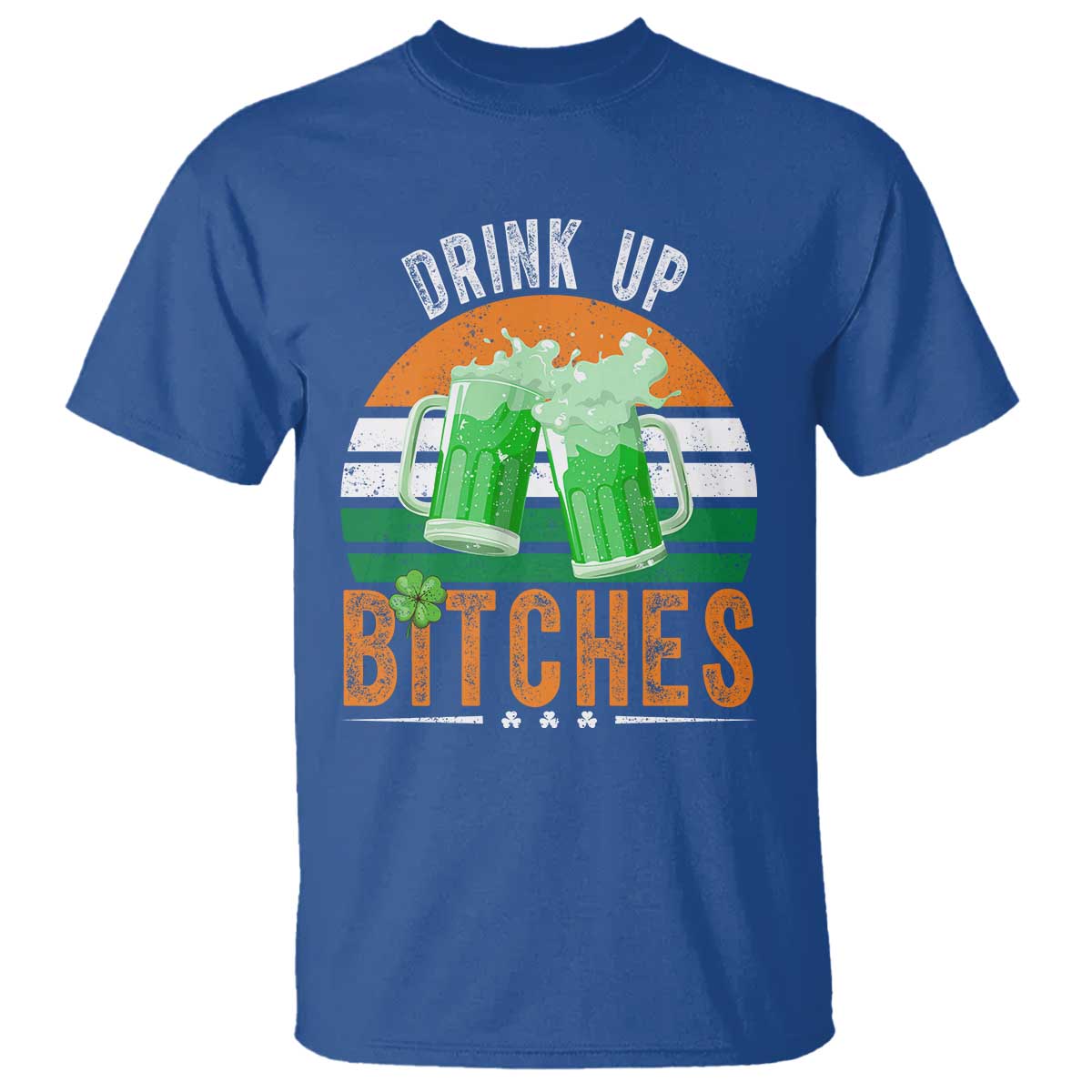 Funny St Patrick's Day Irish Beer Drinking T Shirt Drink Up Bitches Beer Mug