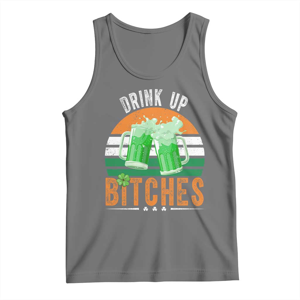 Funny St Patrick's Day Irish Beer Drinking Tank Top Drink Up Bitches Beer Mug