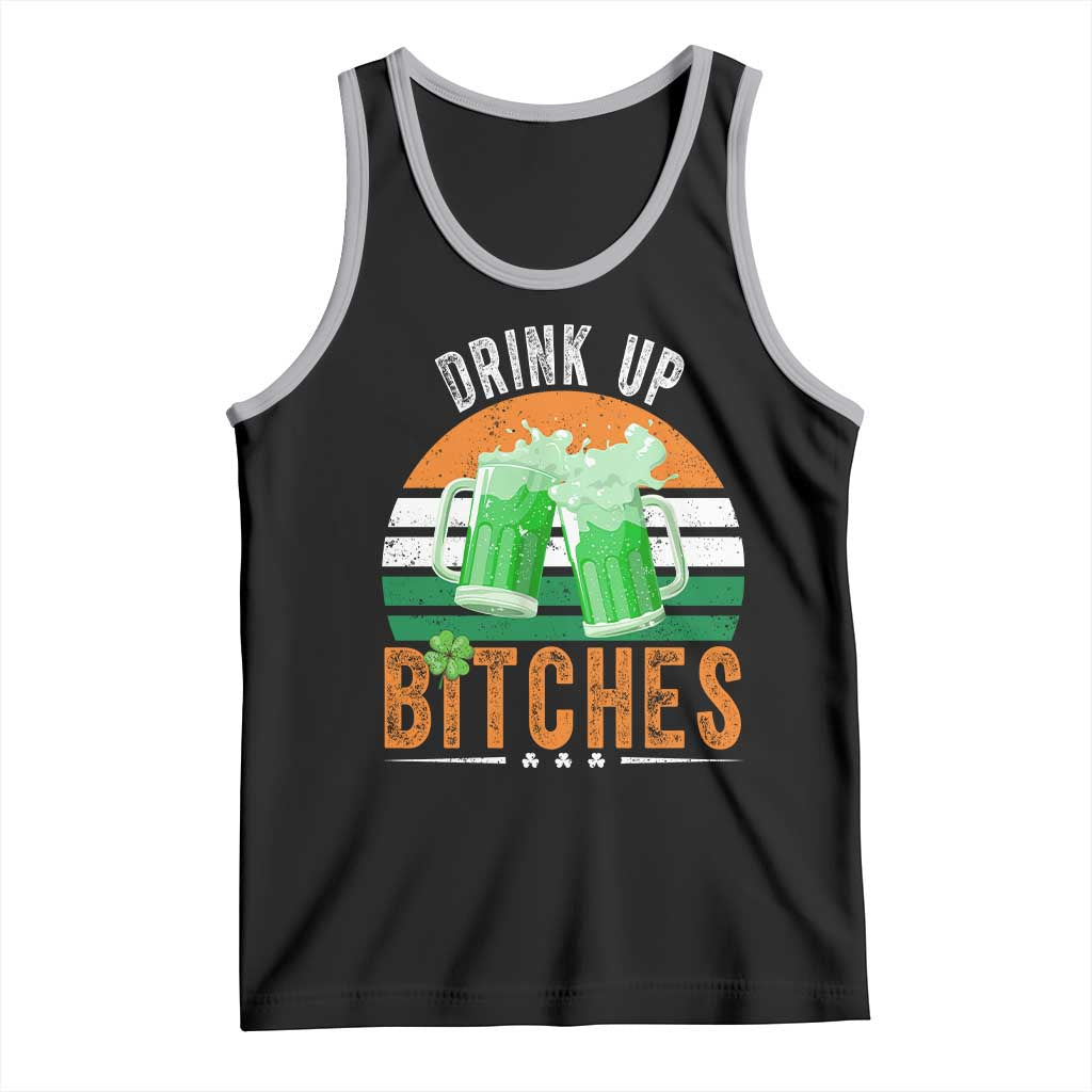 Funny St Patrick's Day Irish Beer Drinking Tank Top Drink Up Bitches Beer Mug
