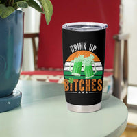 Funny St Patrick's Day Irish Beer Drinking Tumbler Cup Drink Up Bitches Beer Mug - Wonder Print Shop