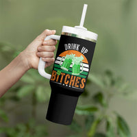 Funny St Patrick's Day Irish Beer Drinking Tumbler With Handle Drink Up Bitches Beer Mug - Wonder Print Shop